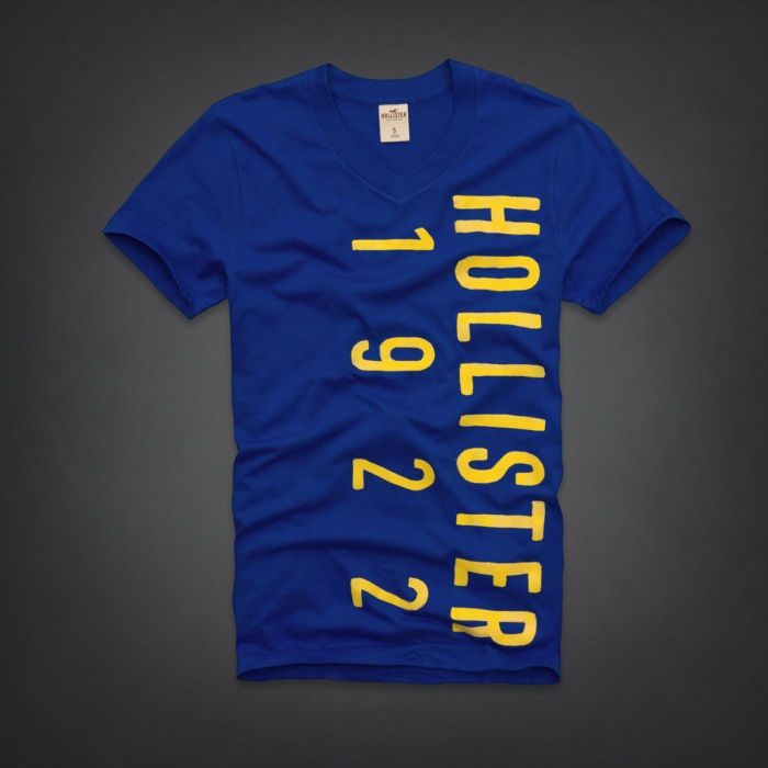 Hollister Hombres cuello en V Corto Remera HCO4153